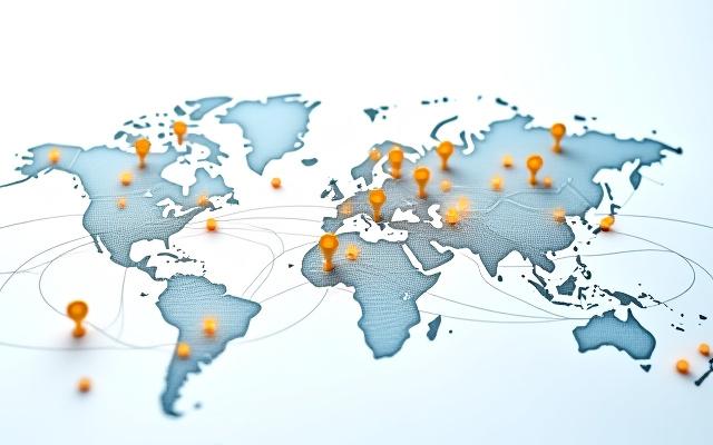 Larawan ng disenyong cartographic na may mga linya ng mapa at icon para sa pagpaplano ng lunsod